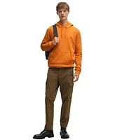 Boss by Hugo Men's Regular-Fit Cotton Terry Logo Patch Hoodie