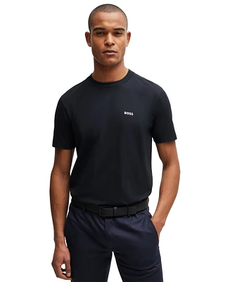 Boss by Hugo Men's Contrast Logo Regular-Fit T-Shirt