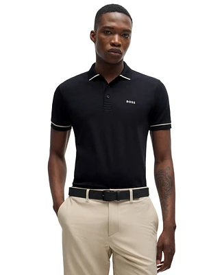 Boss by Hugo Men's Contrast Trim Slim-Fit Polo Shirt