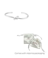 Adornia Silver Knot Cuff Bracelet