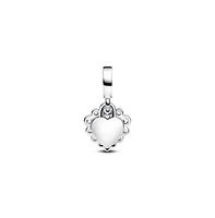 Pandora Sparkling Heart Double Dangle Sterling Silver Charms