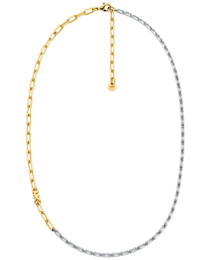 Michael Kors 14K Gold-Plated Brass Mixed Chain Necklace