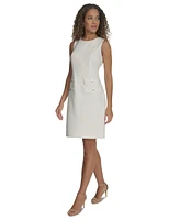 Tommy Hilfiger Women's Jacquard Button-Front Shift Dress