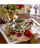 Mackenzie-Childs Courtly Check Ceramic Fluted Dinner Plate