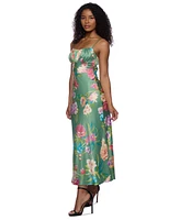 B Darlin Junior's Emma Satin Strappy-Back Midi Dress