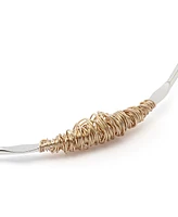 Robert Lee Morris Soho Silver Wire Wrapped Sculpted Collar Necklace