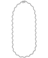 Wrapped in Love Diamond Wavy 16" Tennis Necklace (2 ct. t.w.) in 14k White Gold, Exclusively at Macy's