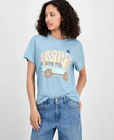 Grayson Threads, The Label Juniors' Crewneck Bronco T-Shirt