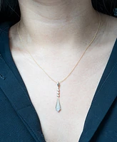 Wrapped in Love Diamond Flare Linear 18" Pendant Necklace (1/4 ct. t.w.) in 14k Gold, Exclusively at Macy's