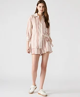 Steve Madden Women's Marguerite Striped Pull-On Shorts