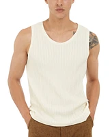 Guess Men's Regular-Fit Loose-Knit Textured Tank Top