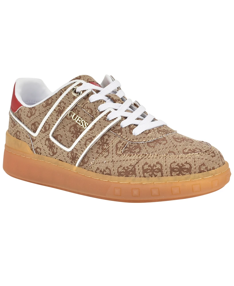 Guess Women's Inart Low Profile Sporty Gum Bottom Lace-Up Sneakers