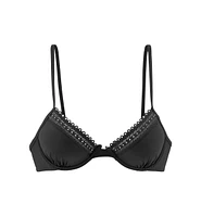 Lascana Women's Underwire Lace Trim Bikini Top