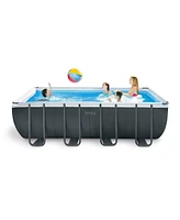 Intex Ultra 18'x 9'x52" Ultra Xtr Rectangular Frame Swimming Pool & Solar Cover