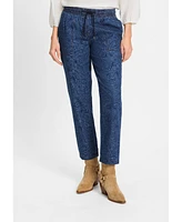 Olsen Women's Lisa Fit Paisley Denim Pant