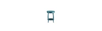 Round Solid Wood End Table with Shelf – Classic Design and Extra Storage