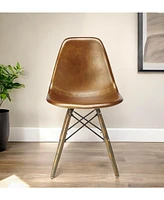 Stylish Faux Leather Upholstered Side Chair for Modern Spaces
