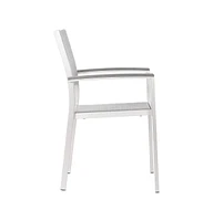 Set of Two Aluminum Armchairs for Indoor or Outdoor Seating