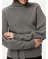 Gobi Cashmere Women's Belted Turtleneck
