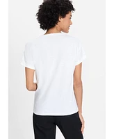 Olsen Women's Eyelet T-Shirt