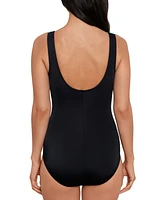Shape Solver Sport by Mimi Flamingo Women's Pioneer Valley Scoop-Neck Swimsuit