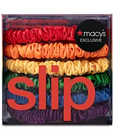 Slip 6-Pc. Rainbow Pure Silk Skinny Scrunchies, Exclusively at Macy's