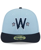 New Era Men's Black Washington Nationals 2025 City Connect Low Profile 58FIFTY Fitted Hat