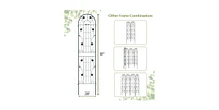 2 Pack - 7-ft Galvanized Steel Outdoor Garden Trellis Metal Finish