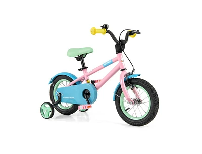 12-Inch Kids Bike with Adjustable Handlebar and Saddle, Lightweight Desig
