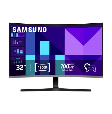 32" S39GD Series Curved Fhd 100Hz Gaming Monitor with Built-In Speakers - Black