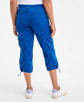 Style & Co Women's Cargo Capri Pants, Regular Petite, Created for Macy's