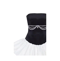 Milla Women's Swan-like mini corset dress