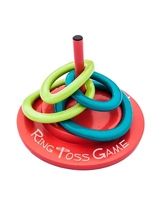 Trc Recreation Floating Foam Ring Toss Swimming Pool Game with 4 Rings, Orange