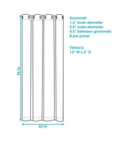 Contemporary Styles Indoor/Outdoor Curtain Panels with Grommet Tops
