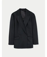 Gobi Cashmere Women's Double-Breasted Blazer