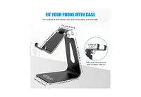 Urmust Adjustable Aluminum Phone Stand & Dock for Desk | Fits iPhone 5SE-15 Pro/Max/Xr/Xs