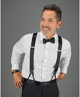 Trafalgar Men's Sutton Solid Silk Formal End Suspenders