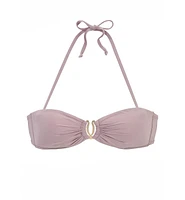 Lascana Women's Ruched Bandeau Bikini Swimsuit Top
