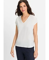 Olsen Women's Crinkle Tunic T-Shirt