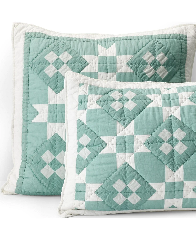 Lands' End Barn Star Quilt Sham