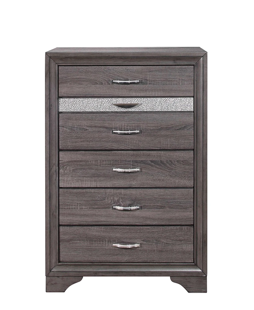 Modern Six-Drawer Dresser with Smooth Glide Drawers for Small Spaces