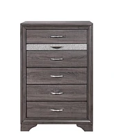 Modern Six-Drawer Dresser with Smooth Glide Drawers for Small Spaces