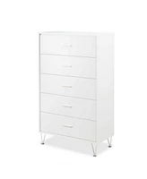 Five-Drawer Dresser for Bedroom Storage and Organization