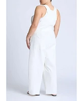 Eloquii Plus Denim Overalls