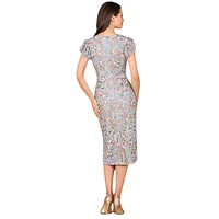 Lara Women's Floral Beaded Midi Dress