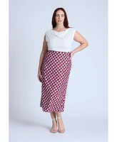 Eloquii Plus Geometric Sequin Skirt
