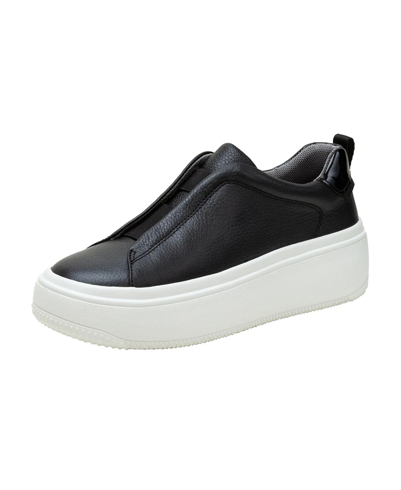 Golde | Slip On Leather or Suede Platform Sneaker
