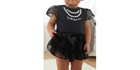 Gerber Baby Girls "Little Black Dress" with Tutu and Accent Bow