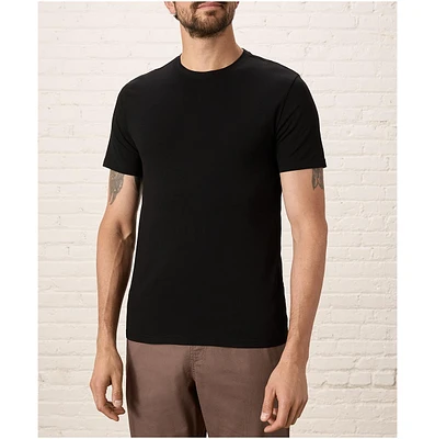 Pact Men's Organic Cotton Luxe Stretch Jersey Slim Crew Neck Tee