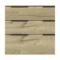 Stylish Three-Drawer Dresser with Smooth Glide Storage for Small Spaces